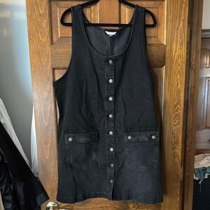 American Eagle Outfitters Black Denim Dress